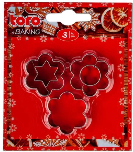 TORO Cookie Cutters Flower, Set of 3 pcs