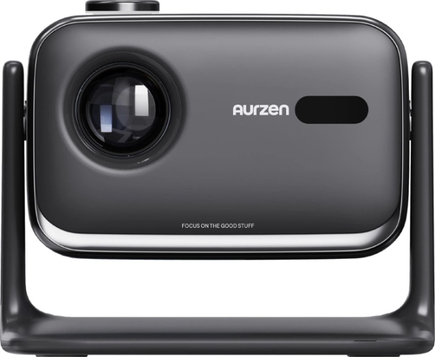 Aurzen Boom Mini черен мини проектор с Google TV
