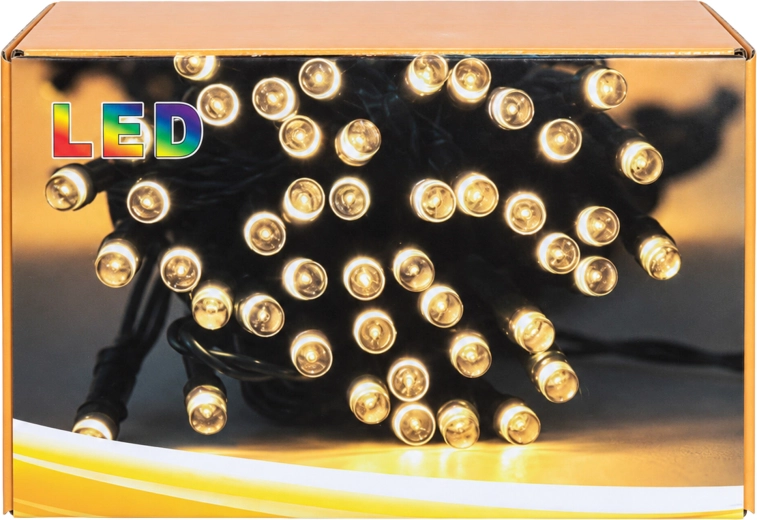 Solar Christmas LED Light Chain 7.5 m, 50 LEDs, White