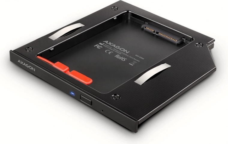 Frame for SSD/HDD for Notebook AXAGON 9.5 mm LED Aluminum