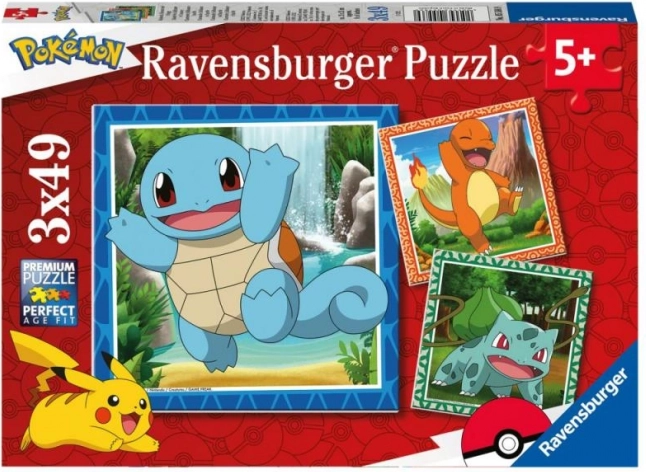 Пъзел Ravensburger Pokémon 3x49 части