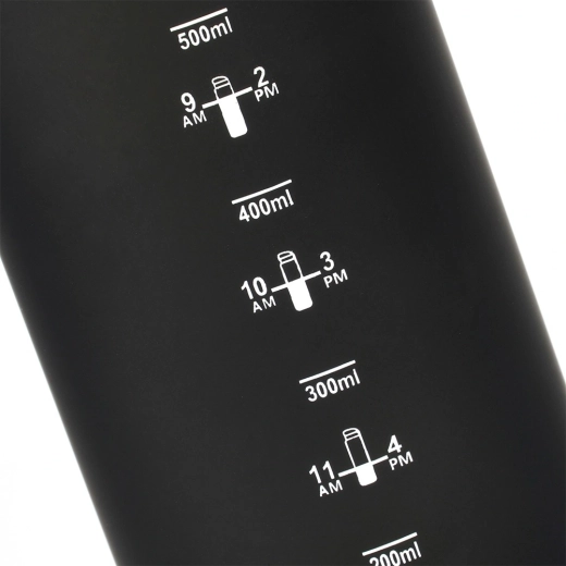 Measuring scale and time markings for hydration tracking