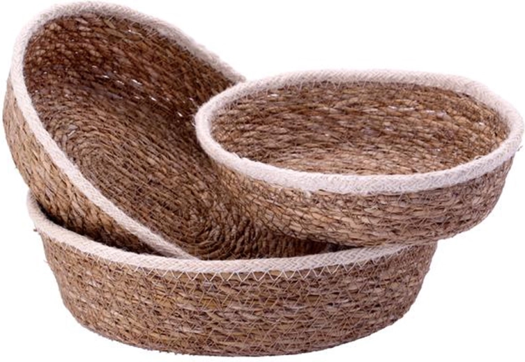 Set of sea grass baskets TORO, 3 pieces