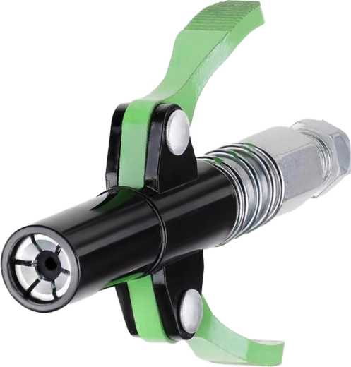 Self-locking grease gun coupler 10000 PSI with 30 cm hose