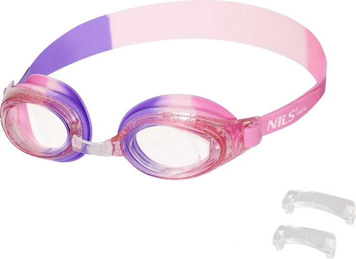 NILS Aqua children's swimming goggles pink