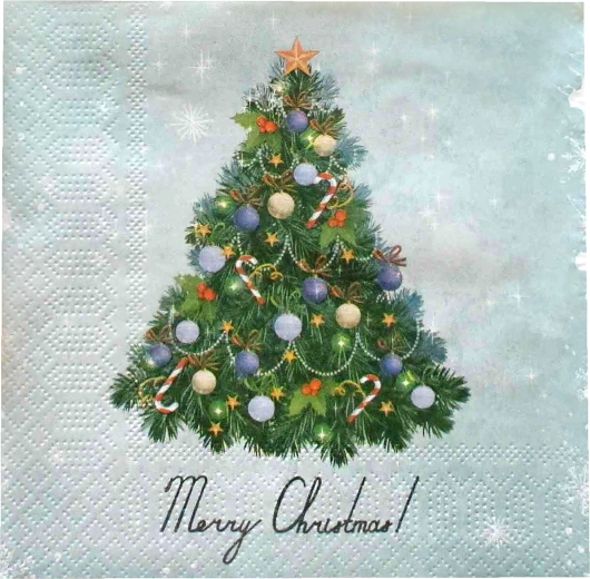 Christmas napkins with Christmas tree 33 × 33 cm, 3-ply