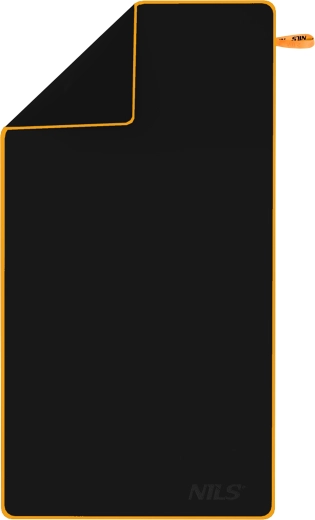 NILS NCR12 quick-dry microfiber towel black/orange