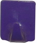 Self-adhesive rectangular hooks, mix of colors – 80 pcs