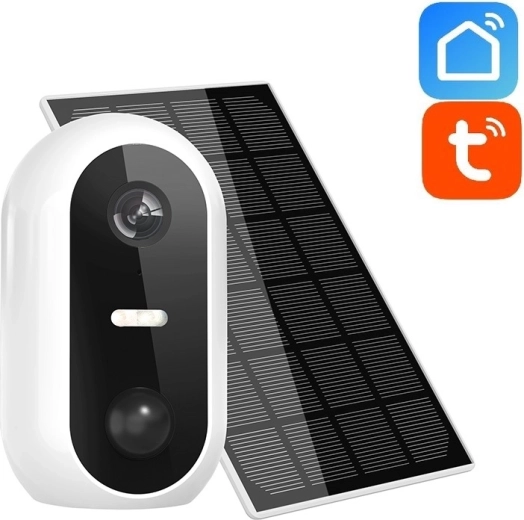 Solight батерийна Wi‑Fi охранителна камера със соларен панел