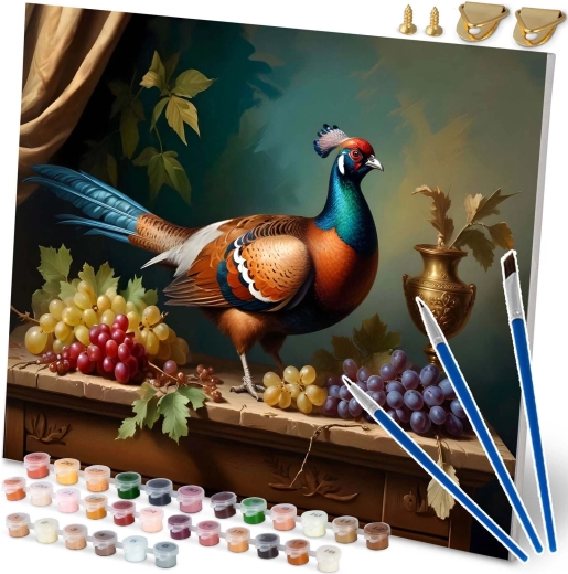 Paint by Numbers 40 × 50 cm – Pheasant, Still Life MASSIDO
