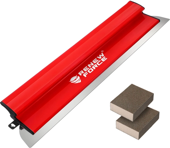 RENEW FORCE finishing trowel 60 cm with replaceable blade and sanding sponges