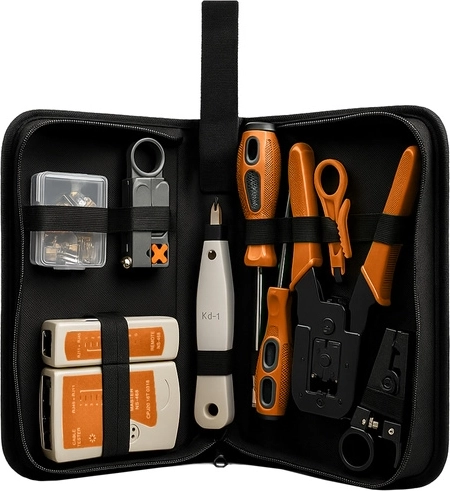 Everything in one case, ready to work