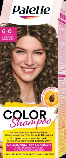 Palette Color Shampoo светло кафяв 6-0 50 мл