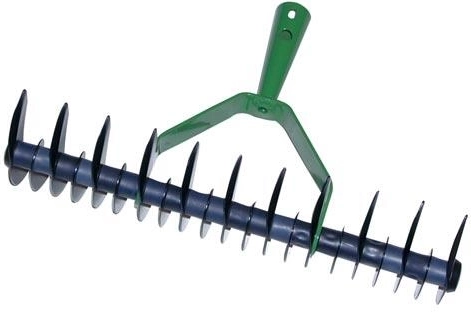 Double-sided lawn aerator 36 × 13 cm without handle