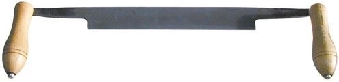 Straight forest drawknife with fence 280 mm