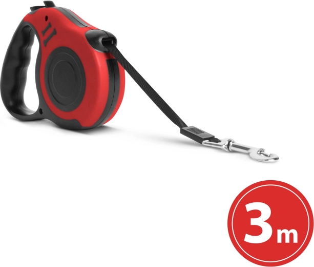 Automatic Dog Leash 3 m Red