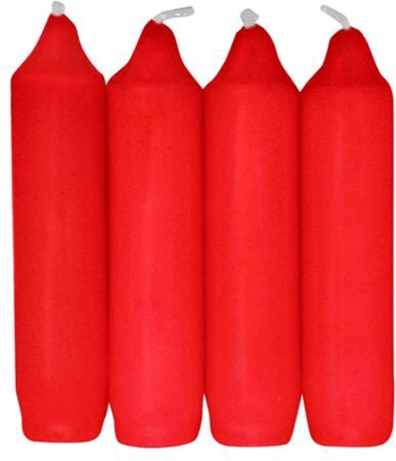 PROVENCE Advent Candles red 10 cm (4 pcs)