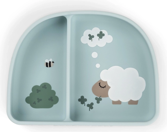 Done by Deer вакуумна купа с отделения Stick&Stay Tiny farm, синя