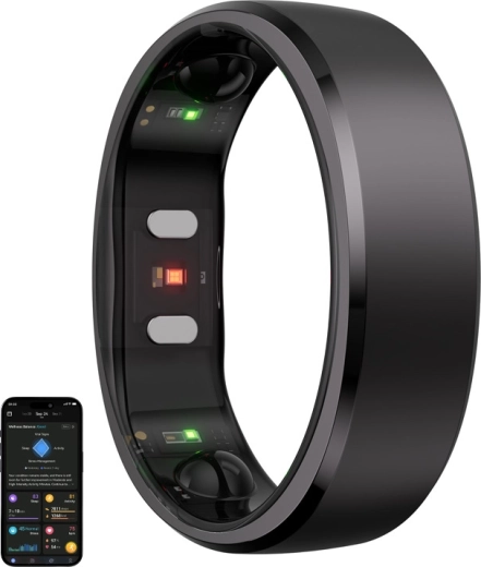 Смарт пръстен RINGCONN Gen 2, размер 11, черен