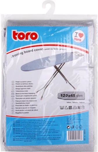 Toro калъф за дъска за гладене с незалепваща тефлонова повърхност 45 × 120 см