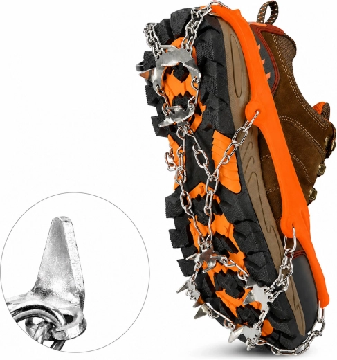 19 spikes for improved traction