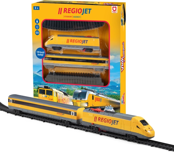 Model Train RegioJet with Light and Sound Effects