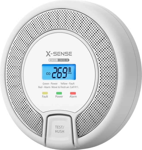 X-Sense CO-3D-W Link+ Carbon Monoxide Detector with Wireless Interconnection