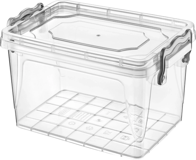 Plastic Rectangular Container Maxi Multi Box 7.8 l with Lid