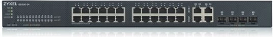 Zyxel GS1920-24 v2 интелигентен управляван суич 24×Gb + 4×Gb, самостоятелен или NebulaFlex Cloud
