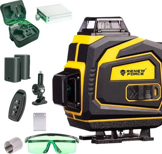 Renew Force 360° cross-line laser with green beam