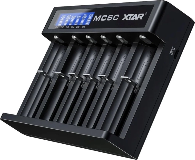 Зарядно за Li‑ion акумулаторни клетки 18650 XTAR MC6C