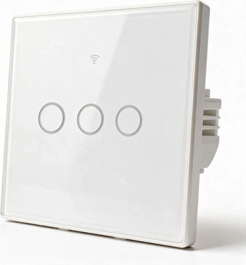 Smart touch 3-channel Wi‑Fi light switch with timer (Tuya)