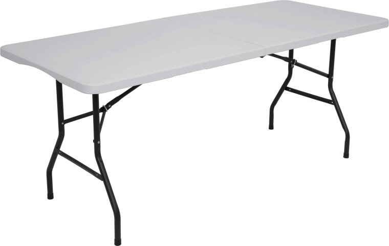 Сгъваема къмпинг маса NILS Camp 180 × 74 cm бяла
