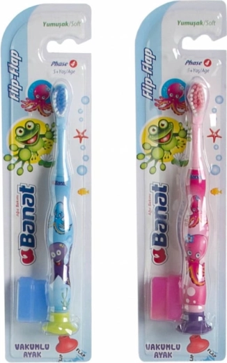 BANAT FlipFlap Junior Soft детска четка за зъби, мека, 5+