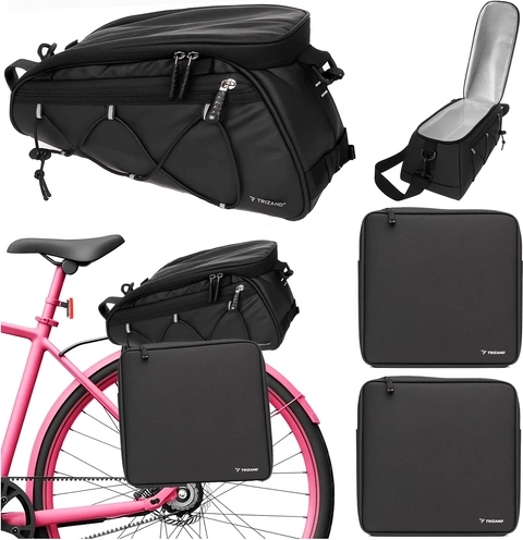 Trizand rear rack bicycle bag set 16 l (3 pcs)
