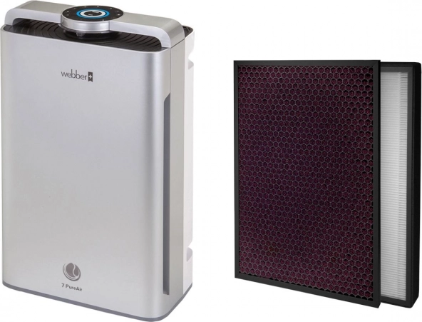 Пречиствател на въздух Webber AP9700 Wi‑Fi, сребрист