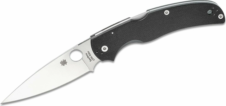 Сгъваем джобен нож Spyderco Native Chief 10,4 см сатен, черна G-10 - 1 брой
