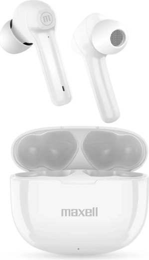 Maxell BT Dynamic+ Wireless TWS Earbuds, White