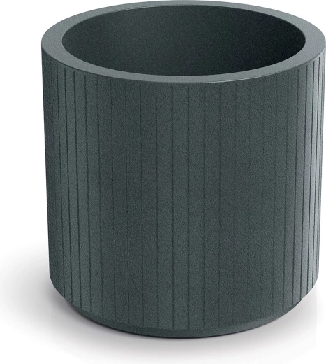 Coro Round Planter 40 cm, Graphite