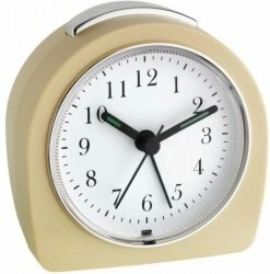 Analog retro alarm clock with backlight TFA, beige