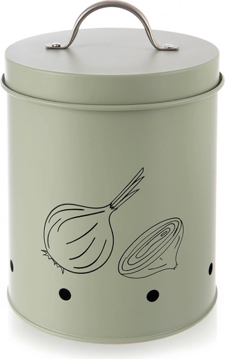 Metal green box for vegetables and fruit Greenish 2.4 l