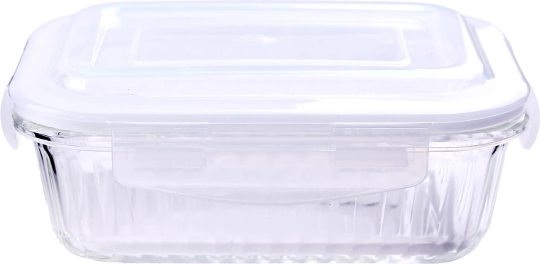 Glass food container made of borosilicate glass 640 ml