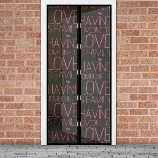 Магнитна мрежа против насекоми за врата Love 100 × 210 см