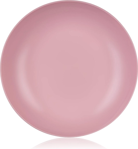 Deep plastic plate 22 cm pink Culinaria