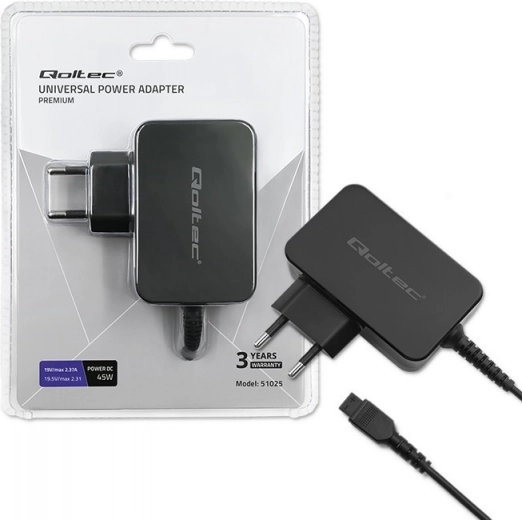 Universal Power Adapter 45W with 8 Connectors
