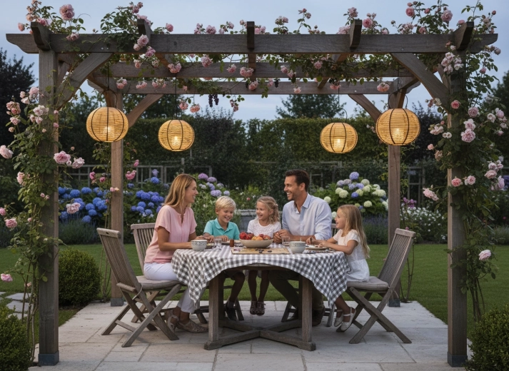 Atmosphere for outdoor seating
