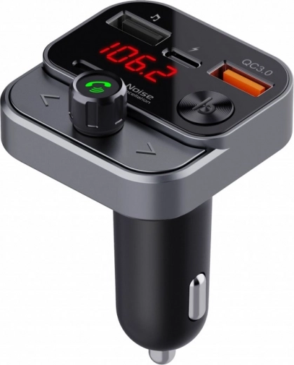 FM трансмитер за кола с Bluetooth, USB и бързо зареждане QC3.0