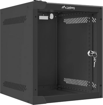 Стенен мрежов шкаф 10'' 6U 280×310 мм черен LANBERG