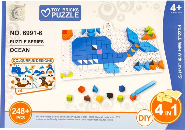 Children’s puzzle 4 in 1 Sea Animals 248 pieces