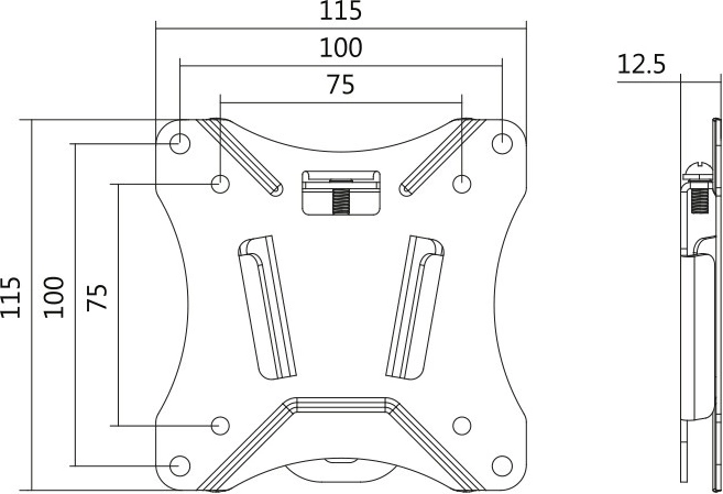Ultra-slim wall mounting